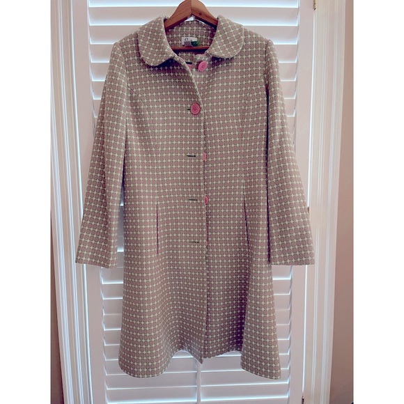 Lilly Pulitzer Jackets & Coats Lilly Pulitzer Wool Pink Green White